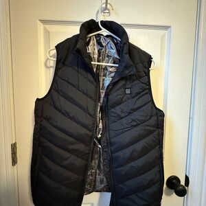 Men's Black Quilted Vest